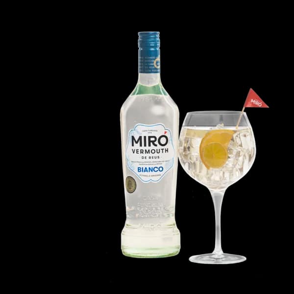 Miró Bianco, botella de vermut blanco clásico