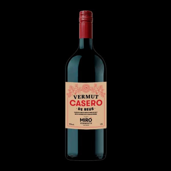 Miró Casero, botella de vermut rojo tradicional