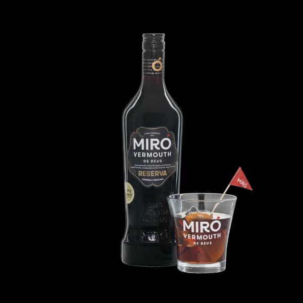 Miró Reserva, botella de vermut rojo reserva