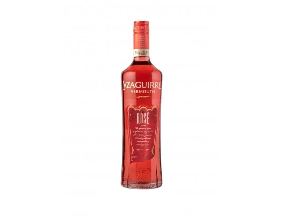 Yzaguirre Vermut Rosé, botella de vermut rosado