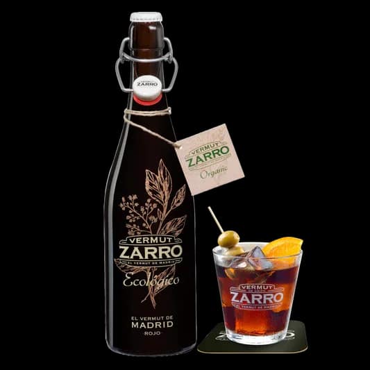 Zarro Ecológico, botella de vermut rojo ecológico