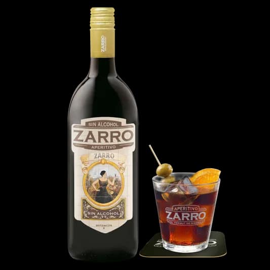 Zarro Sin Alcohol, botella de aperitivo sin alcohol