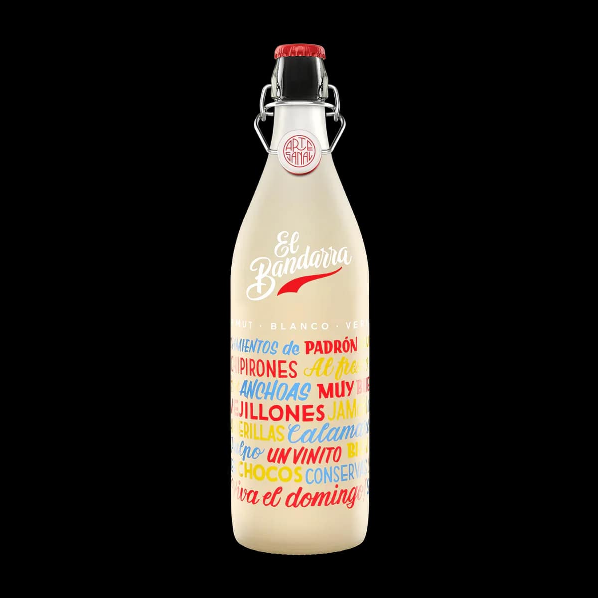 El Bandarra Blanc, ampolla de vermut blanc