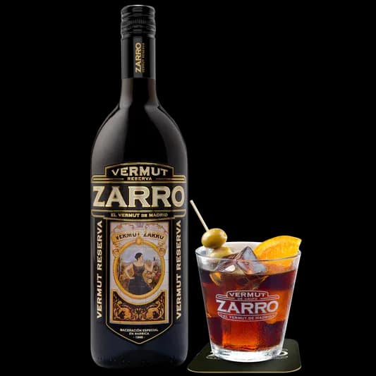 Zarro Reserva, botella de vermut rojo reserva