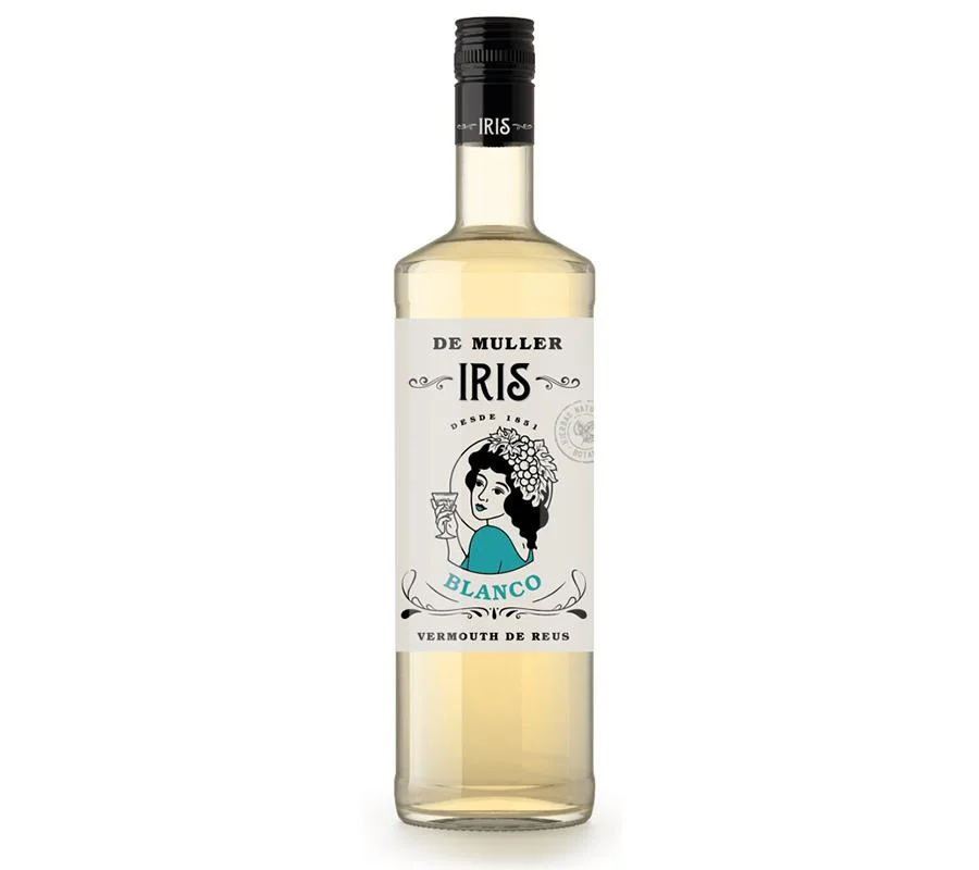 Iris Blanco De Muller, botella de vermut blanco clásico