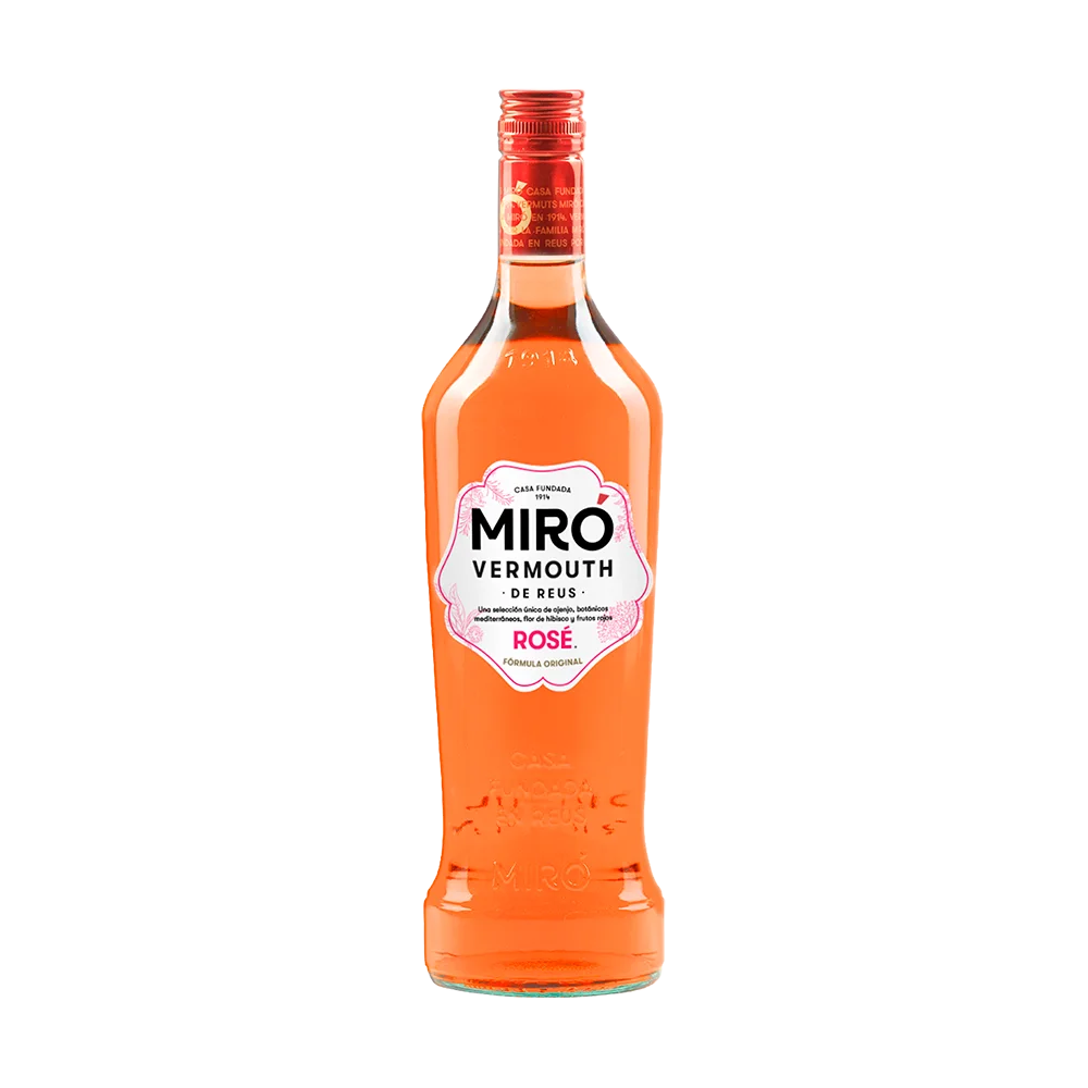 Miró Rosé, botella de vermut rosado