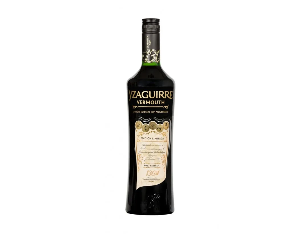 Yzaguirre Rojo Reserva 130 Aniversario, botella de vermut rojo reserva edición limitada
